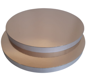 Podkład okrągły pod tort ze styroduru złoty 