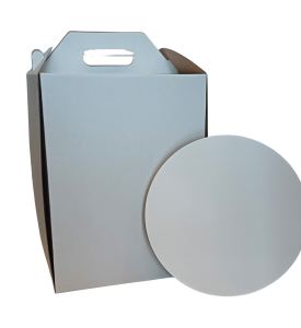 Zestaw: Podkład ze styroduru białego śr. 26cm (kolor do wyboru) + Pudełko 26x26x35cm